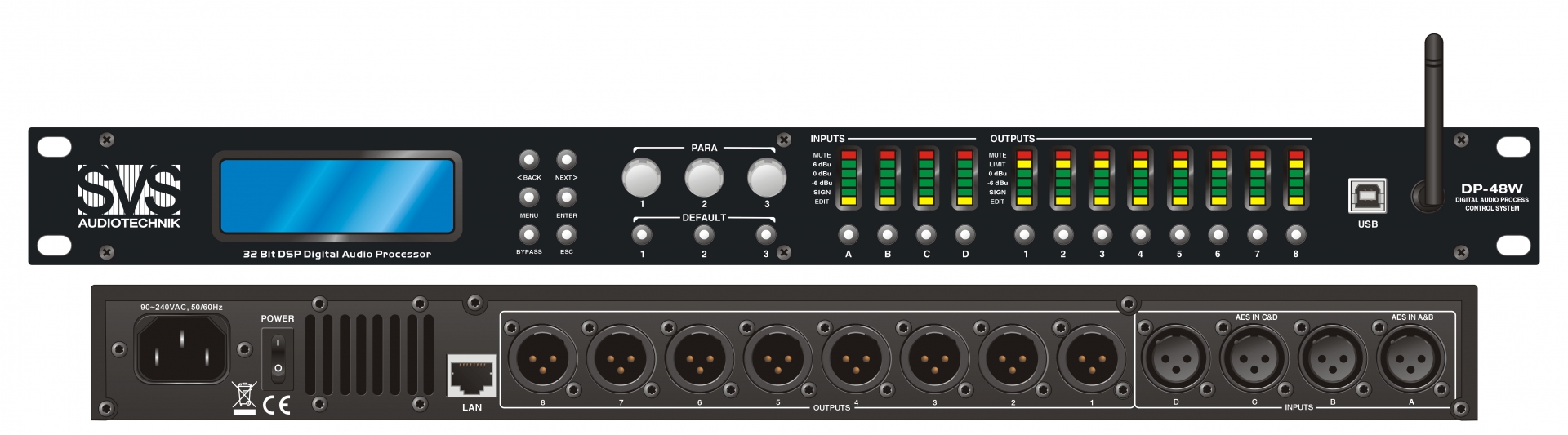 SVS Audiotechnik DP-48W Цифровой процессор: 4 входа 8 выходов в Воркуте