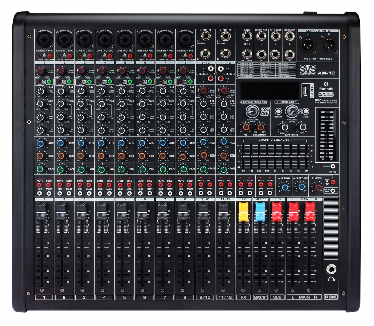 SVS Audiotechnik mixers AM-12 Микшерный пульт аналоговый, 12-канальный в Воркуте