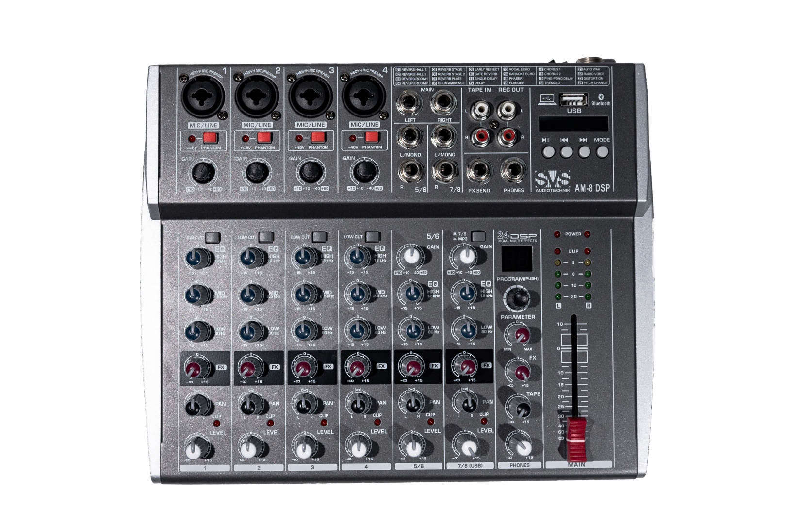 SVS Audiotechnik mixers AM-8 DSP Микшерный пульт аналоговый, 8-канальный в Воркуте