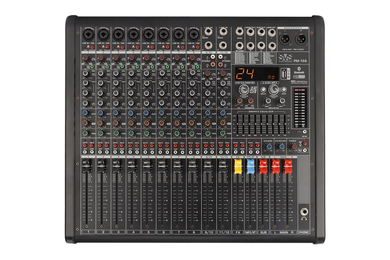 SVS Audiotechnik mixers PM-12A Активный аналоговый микшерный пульт, 12-канальный в Воркуте